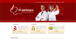 Desktop Screenshot of donasangre.org